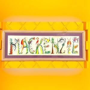 Mackenzie Name original framed artwork